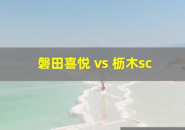 磐田喜悦 vs 枥木sc